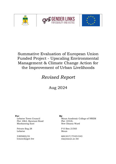 Summative evaluation of EU-funded Project